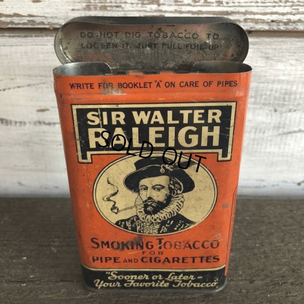 画像7: Vintage SIR WALTER RALEIGH Tabacco Pocket Tin Can (J341)