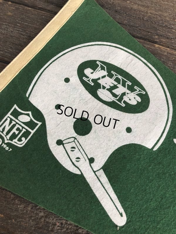 画像3: 60s Vintage NFL Pennant Flag Banners NY JETS (J353)