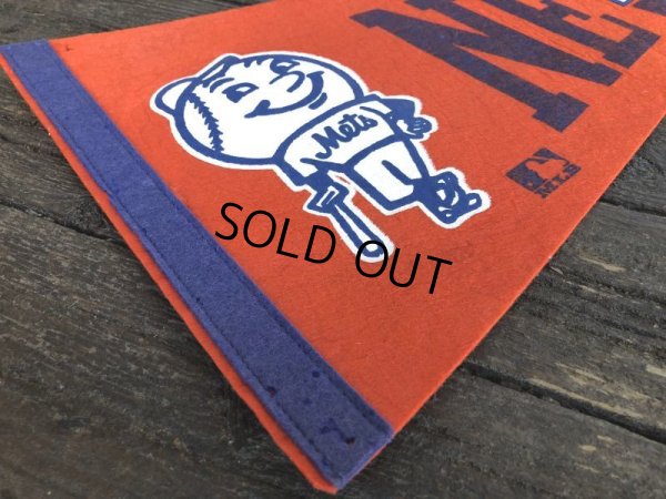 画像4: Vintage MLB Pennant Flag Banners NY METS (J354)