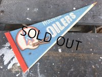 70s Vintage NFL Mini Pennant HOUSTON OILERS (J352)