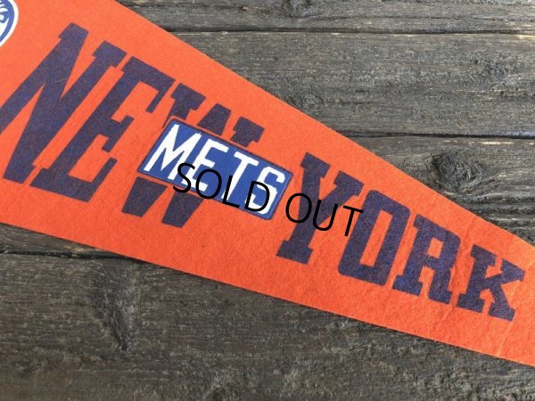 画像3: Vintage MLB Pennant Flag Banners NY METS (J354)