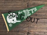 60s Vintage NFL Pennant Flag Banners NY JETS (J353)