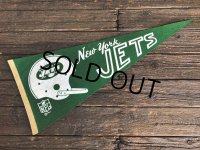 60s Vintage NFL Pennant Flag Banners NY JETS (J353)