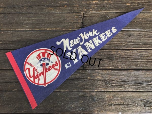 画像1: Vintage MLB Pennant Flag Banners NY YANKEES (J355)