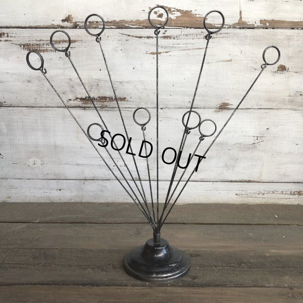 画像3: Vintage Wire Display Stand Card Holder (J357)