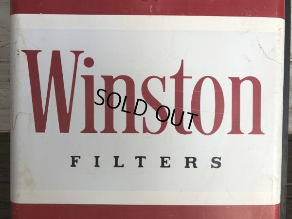 画像9: Vintage Winston Cigarettes Flange Double Sided Store Display Sign (J359)