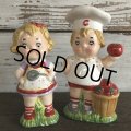 Vintage Campbell Soup Kids Salt & Pepper Statue (J369)