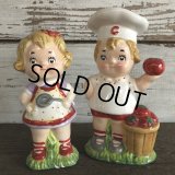 Vintage Campbell Soup Kids Salt & Pepper Statue (J369)