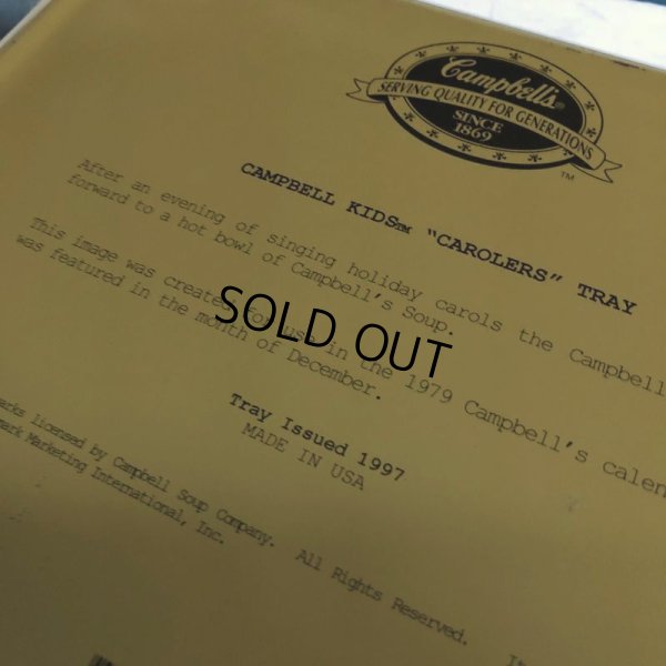 画像8: Vintage Campbell Soup Kids Carolers Tray (J374)