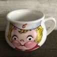 画像1: Vintage Campbell Soup Kids Girl Face Mug (J370) (1)