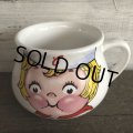 Vintage Campbell Soup Kids Girl Face Mug (J370)