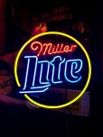 画像1: Miller Lite Beer Neon Sign (J376) (1)