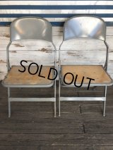 Vintage Metal Folding Chair (J377)
