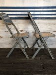 画像2: Vintage Metal Folding Chair (J377) (2)
