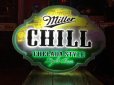 画像1: Miller Chill Lime Flavored Beer Lighted Sign CHELADA STYLE (J377) (1)