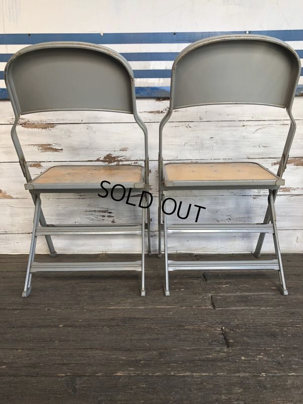 画像3: Vintage Metal Folding Chair (J377)