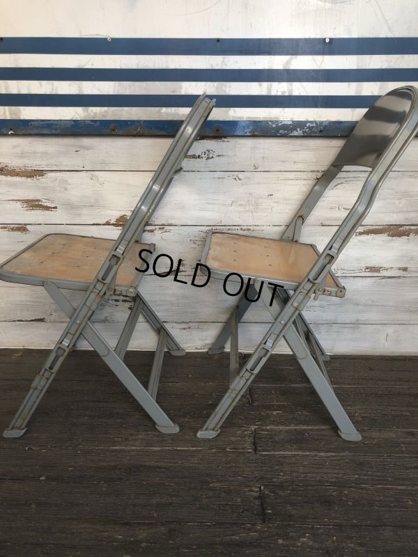 画像4: Vintage Metal Folding Chair (J377)