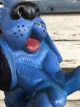画像5: Vintage NY Vinyl Plastic Bank Basset hound Blue (J379)   (5)