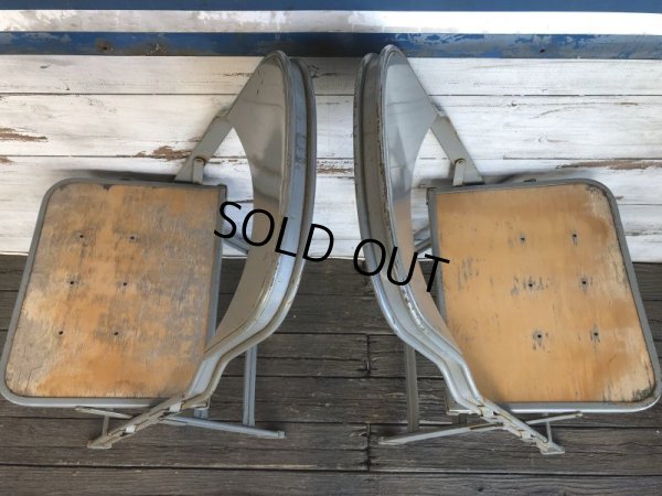 画像6: Vintage Metal Folding Chair (J377)