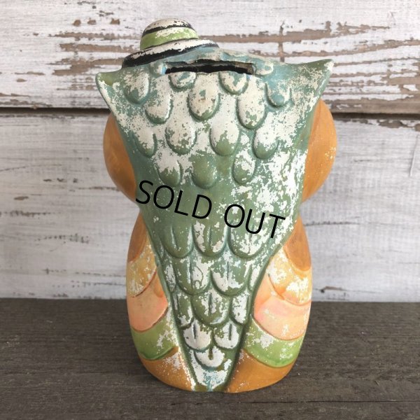 画像3: Vintage Coin Bank Psychedelic Hippie Owl (J383)  