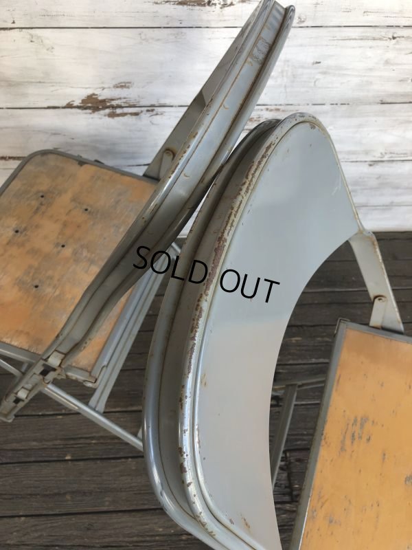 画像7: Vintage Metal Folding Chair (J377)