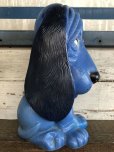 画像4: Vintage NY Vinyl Plastic Bank Basset hound Blue (J379)   (4)