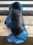 画像2: Vintage NY Vinyl Plastic Bank Basset hound Blue (J379)   (2)