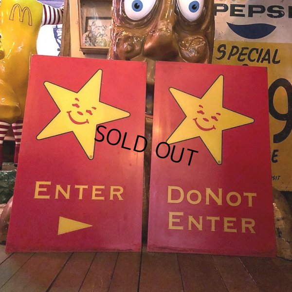 画像11: Vintage Original Carl's Jr Drive-thru Sign DO NOT ENTER (J378)