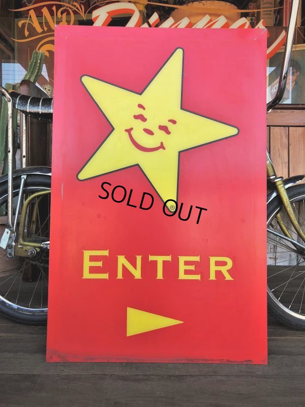 画像1: Vintage Original Carl's Jr Drive-thru Sign ENTER (J379)