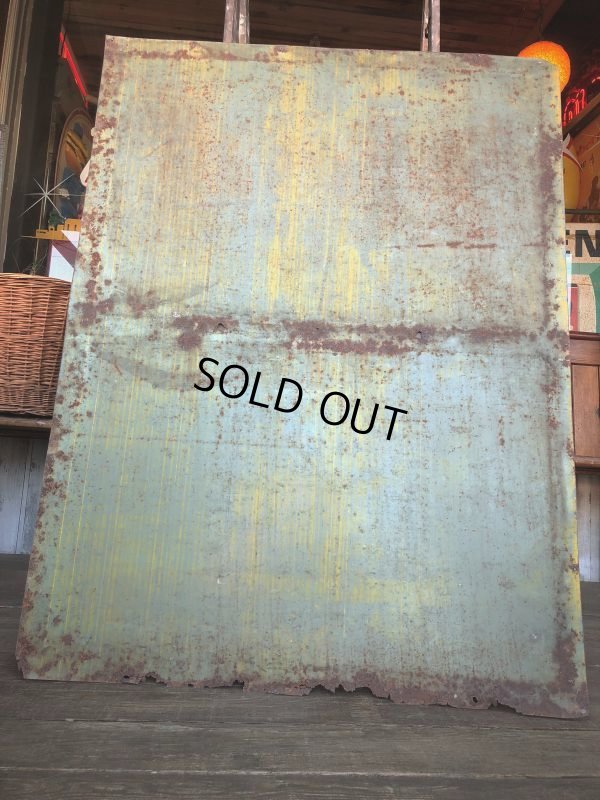 画像14: 40s Vintage Gold Arrow Stamps Huge Tin Sign (J380)