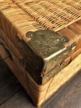 画像4: Antique Wicker Trunk Chest Basket Large Size (J382)