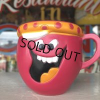 70s Vintage Funny Face mug  Loud Mouth Punch (J388)
