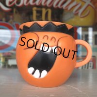 70s Vintage Funny Face mug Jolly Olly Orange (J385)