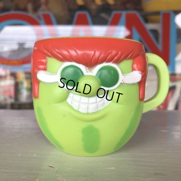 画像1: 70s Vintage Funny Face mug With It Watermelon (J384)