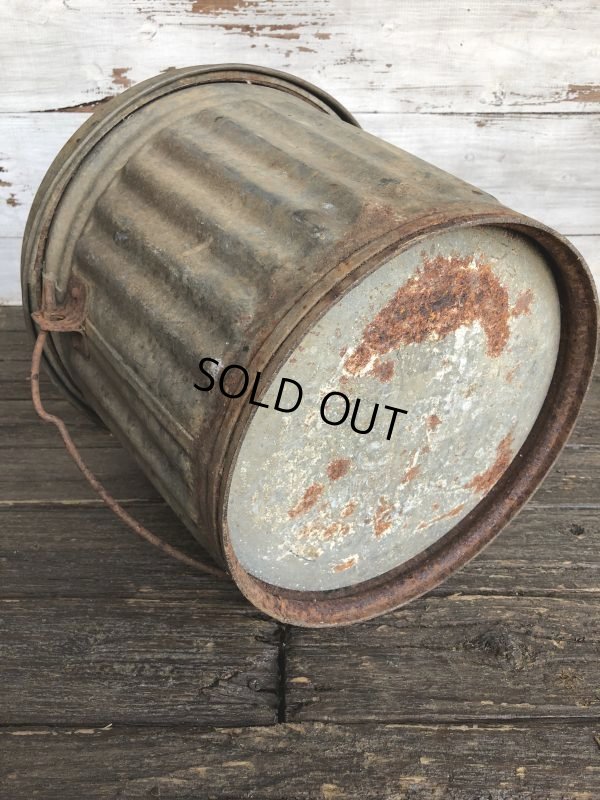 画像7: 40s Vintage PEEVES US 5GAL Industrial Metal Can (J393)