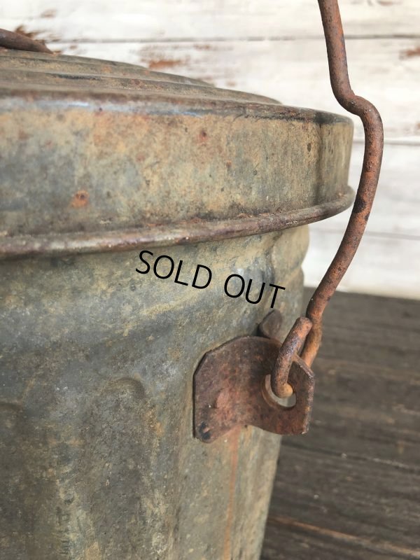 画像5: 40s Vintage PEEVES US 5GAL Industrial Metal Can (J393)