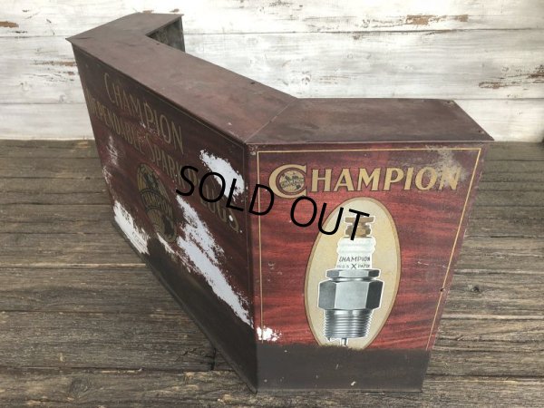 画像4: 20s Vintage Champion Spark Plug Display Cabinet (J395)