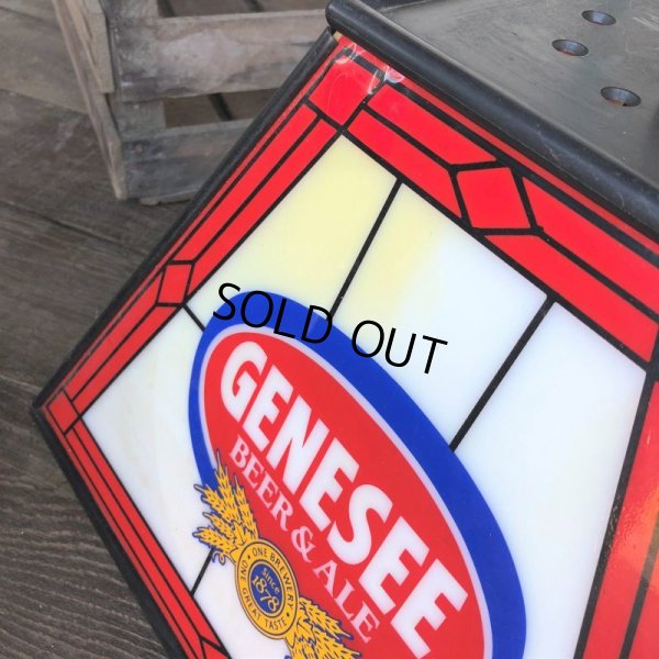 画像9: Vintage Genesee Beer Square Hanging Bar Light (J401)