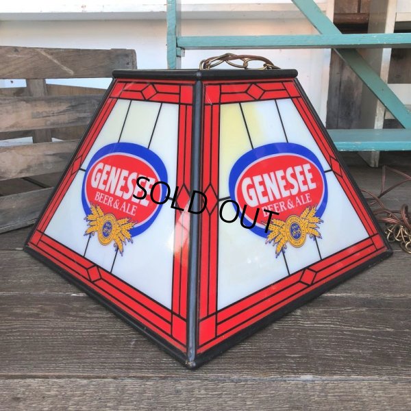 画像8: Vintage Genesee Beer Square Hanging Bar Light (J401)