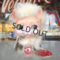 Vintage Kitty Cat Genuine Fur Boudoir Pets (J402)