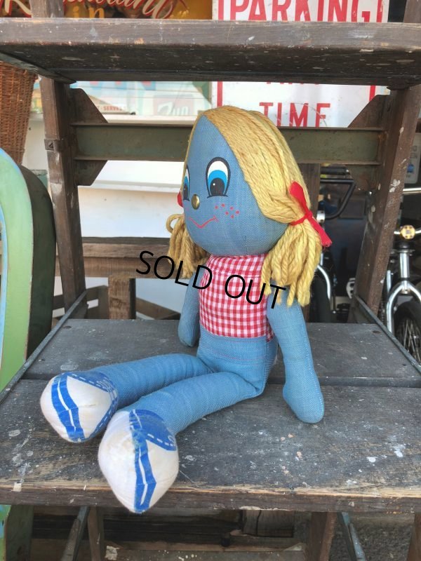 画像2: 70s Vintage LEVI'S Denim Rag Doll (J410)