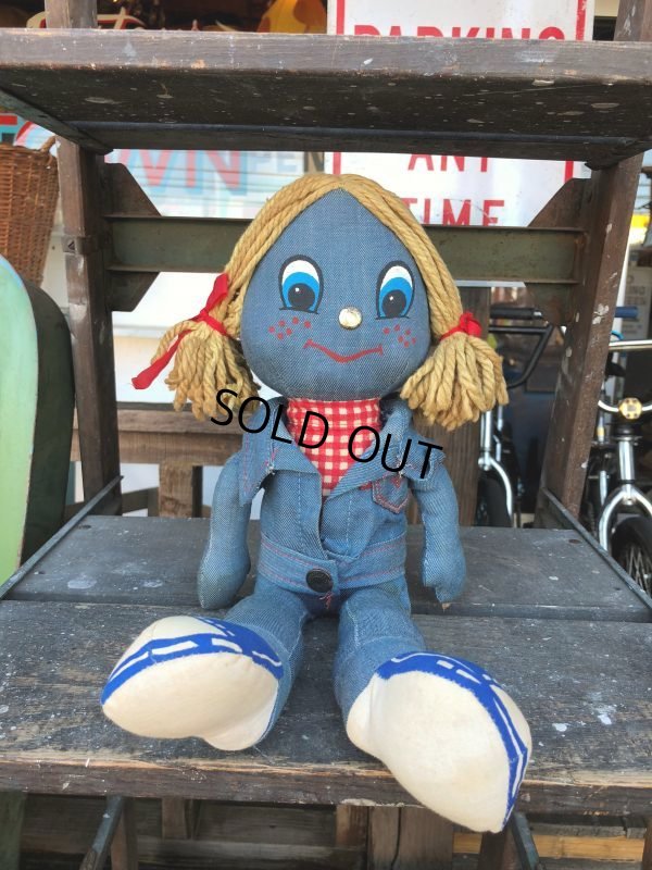 画像1: 70s Vintage LEVI'S Denim Rag Doll (J409)