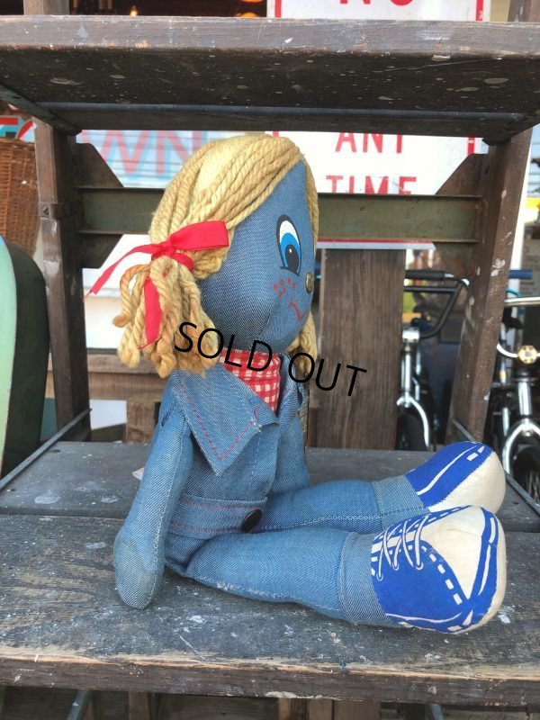 画像3: 70s Vintage LEVI'S Denim Rag Doll (J409)