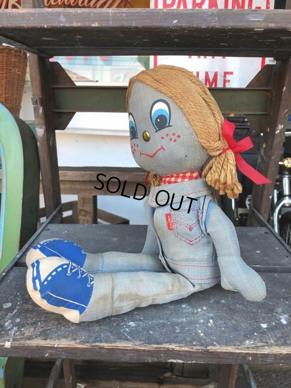 画像2: 70s Vintage LEVI'S Denim Rag Doll (J407)