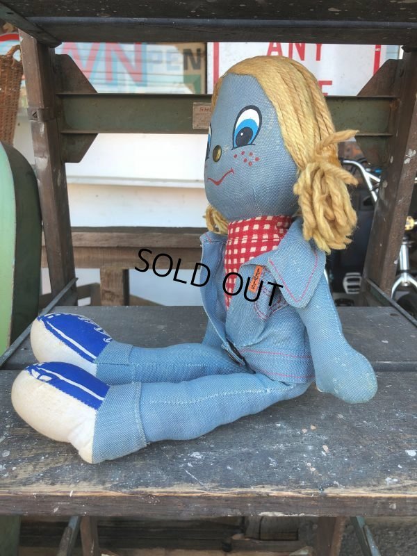 画像2: 70s Vintage LEVI'S Denim Rag Doll (J408)