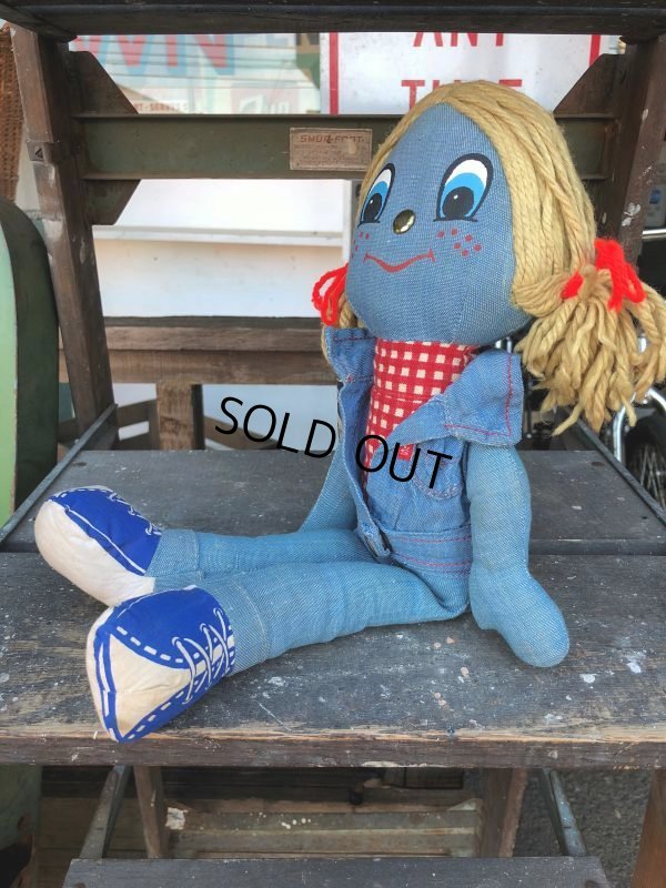 画像2: 70s Vintage LEVI'S Denim Rag Doll (J406)