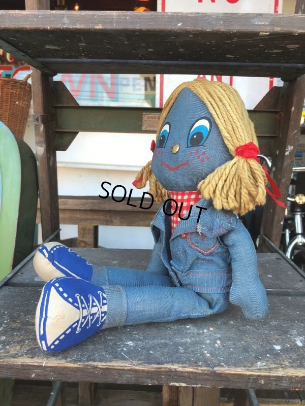 画像2: 70s Vintage LEVI'S Denim Rag Doll (J409)