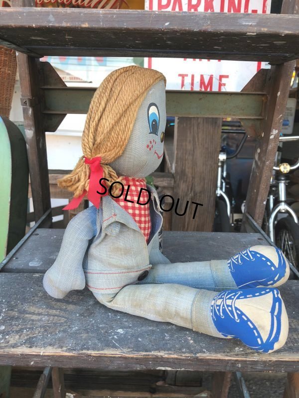 画像3: 70s Vintage LEVI'S Denim Rag Doll (J407)