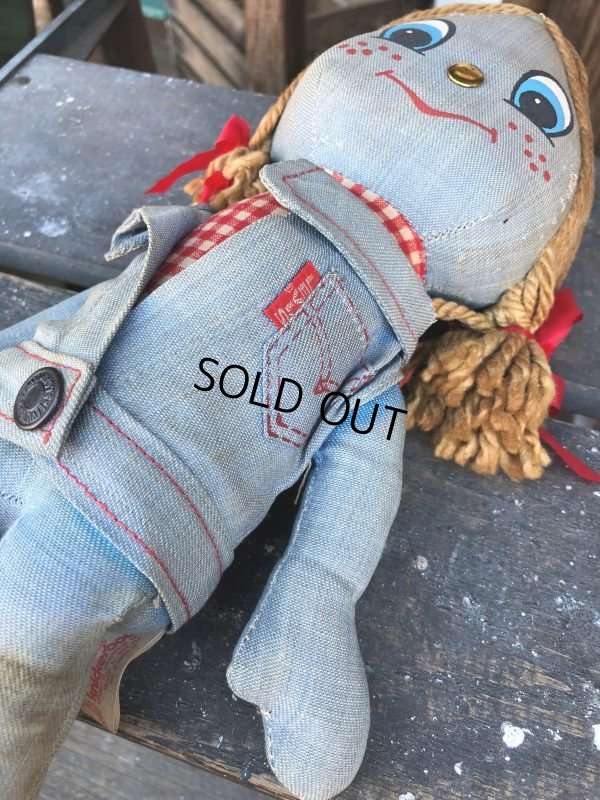 画像6: 70s Vintage LEVI'S Denim Rag Doll (J407)