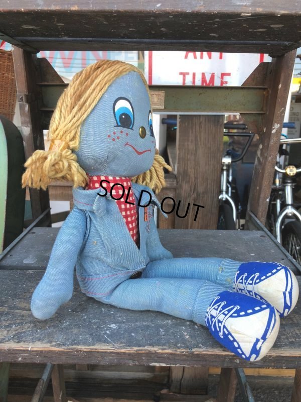 画像3: 70s Vintage LEVI'S Denim Rag Doll (J408)